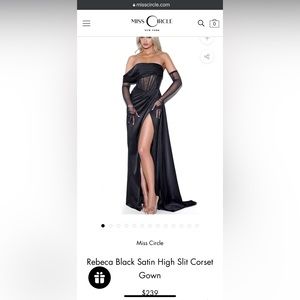 Black evening gown.